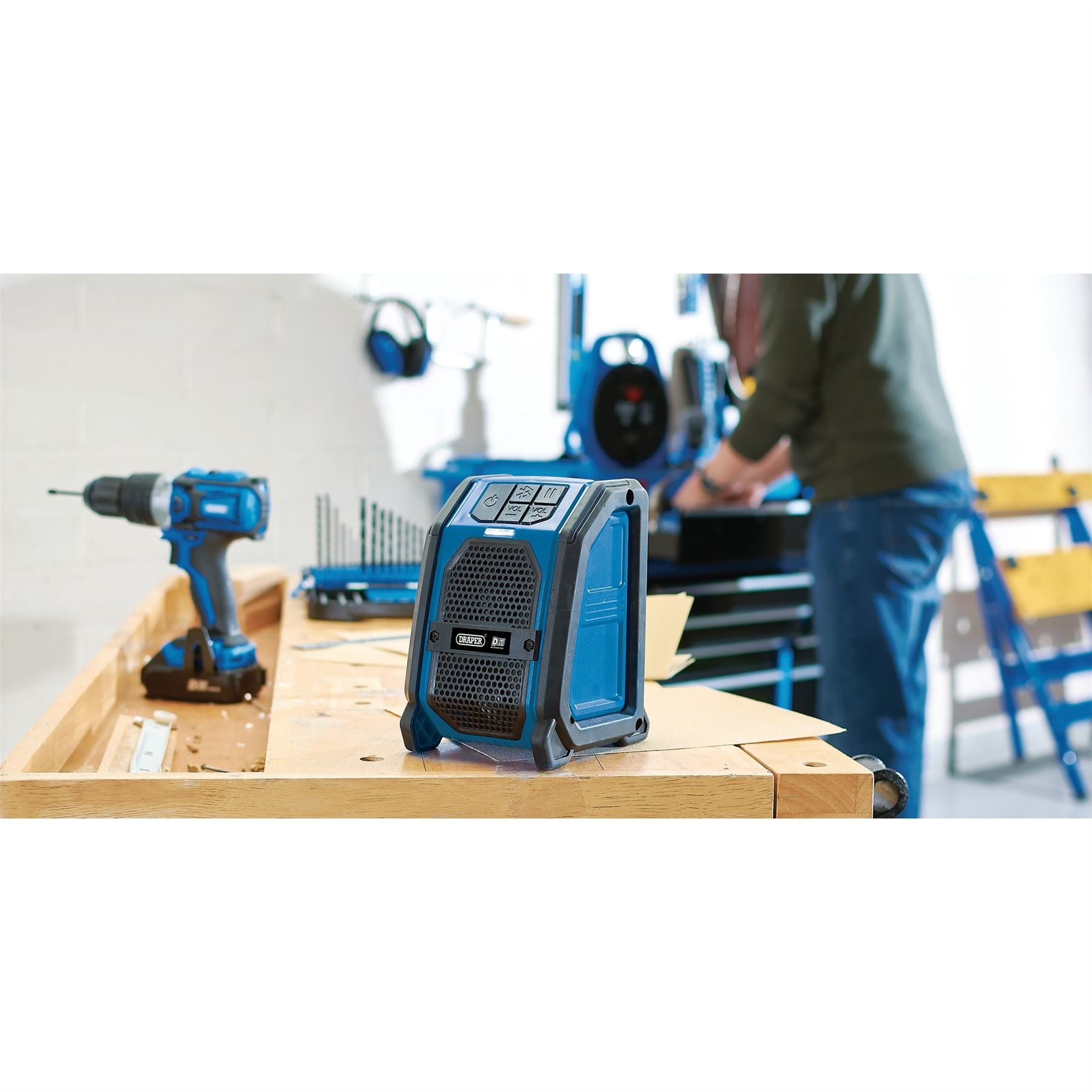 Draper 98436 D20 20V Wireless Speaker Sold Bare Draper