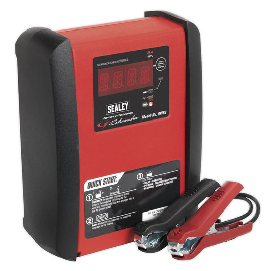Sealey SPI6S Intelligent Speed Charge Battery Charger/Maintainer 6A 12V Sealey