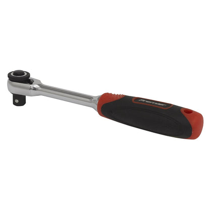 Sealey AK8987 Compact Head Ratchet Wrench 1/4"Sq Drive - Premier Platinum Sealey