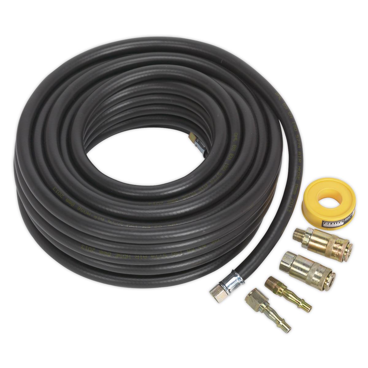 Sealey AHK01 Air Hose Kit 15m x Ø8mm with Connectors Sealey