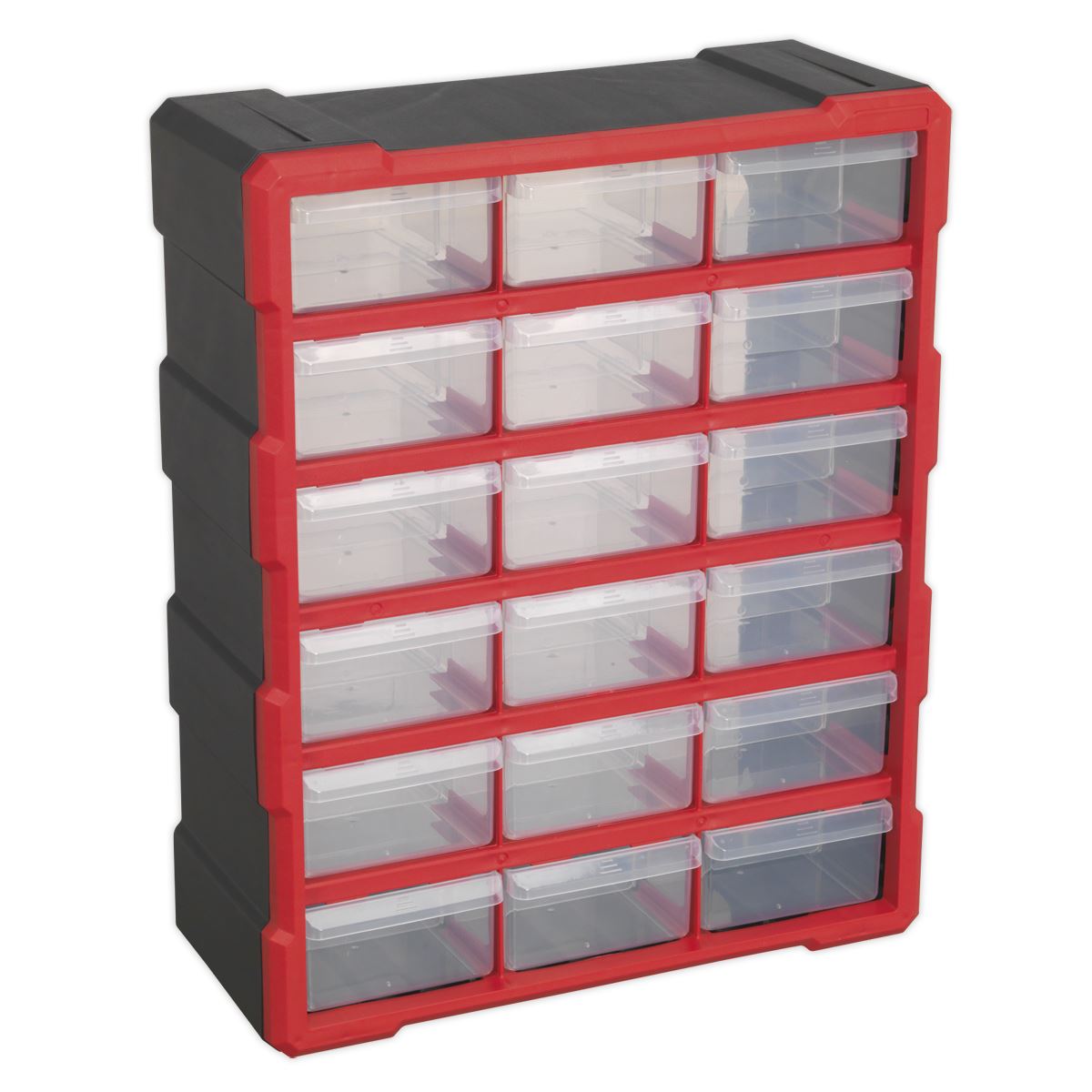 Sealey APDC18R Cabinet Box 18 Drawer - Red/Black Sealey