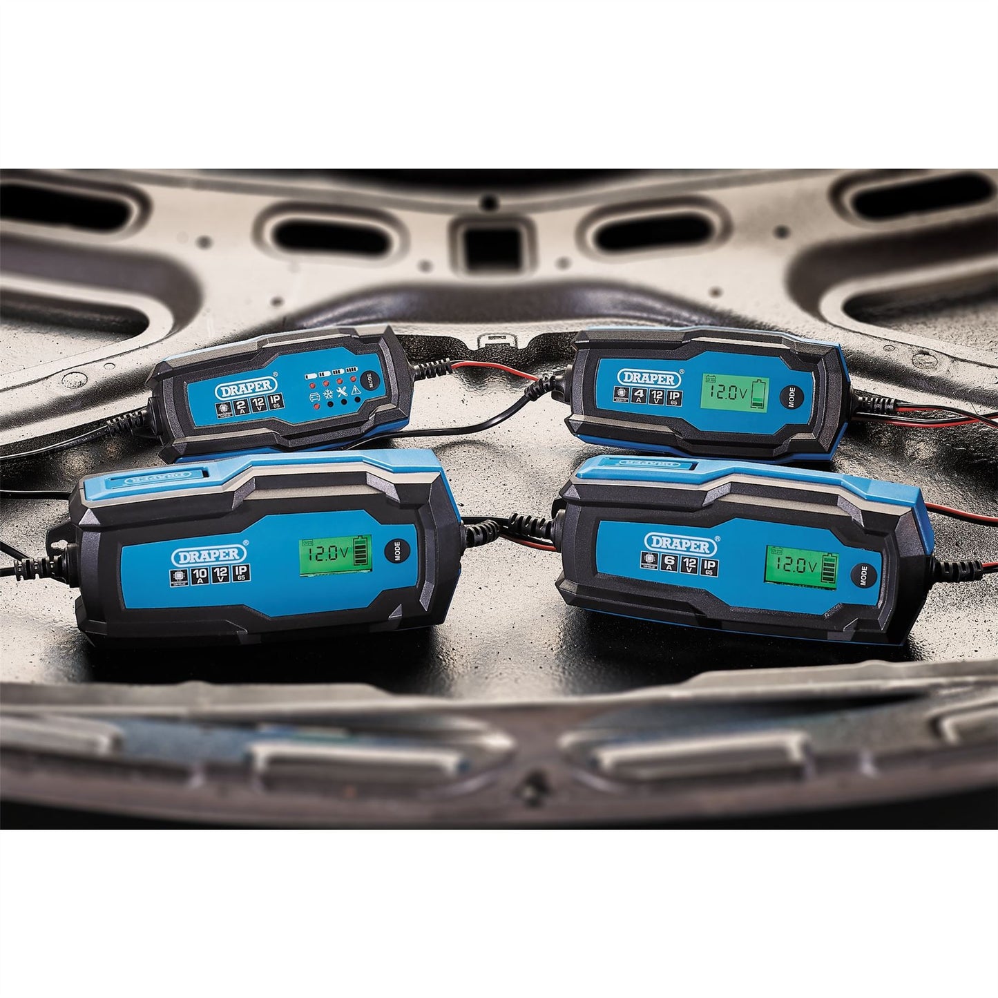 Draper 53489 12V Smart Charger and Battery Maintainer 4A Draper