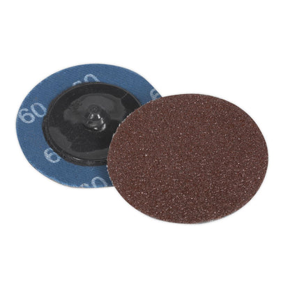 Sealey PTCQC5060 Quick-Change Sanding Disc Ø50mm 60Grit Pack of 10 Sealey