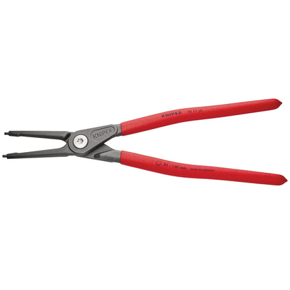 Knipex 75081 48 11 J4 SB Precision Circlip Pliers for internal circlips in bore holes with non-slip plastic coating grey atramentized 320mm Knipex