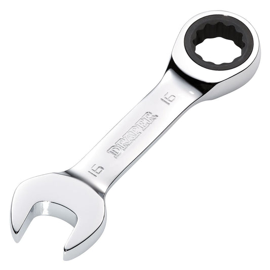 Draper 27911 HI-TORQ® Metric Stubby Ratchet Combination Spanner 16mm Draper