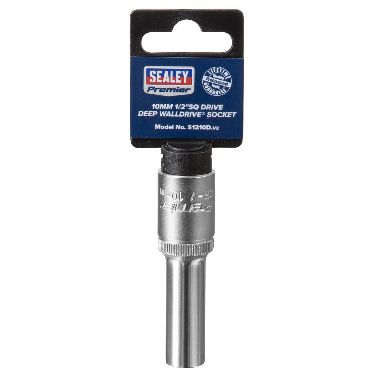 Sealey S1210D WallDrive® Socket 10mm Deep 1/2"Sq Drive Sealey