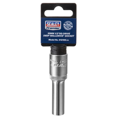 Sealey S1210D WallDrive® Socket 10mm Deep 1/2"Sq Drive Sealey