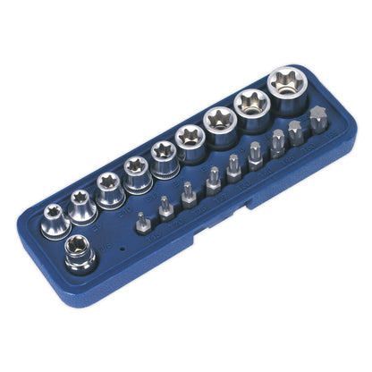 Sealey AK6191 TRX-Star* Socket & Bit Set 19pc 3/8"Sq Drive Sealey