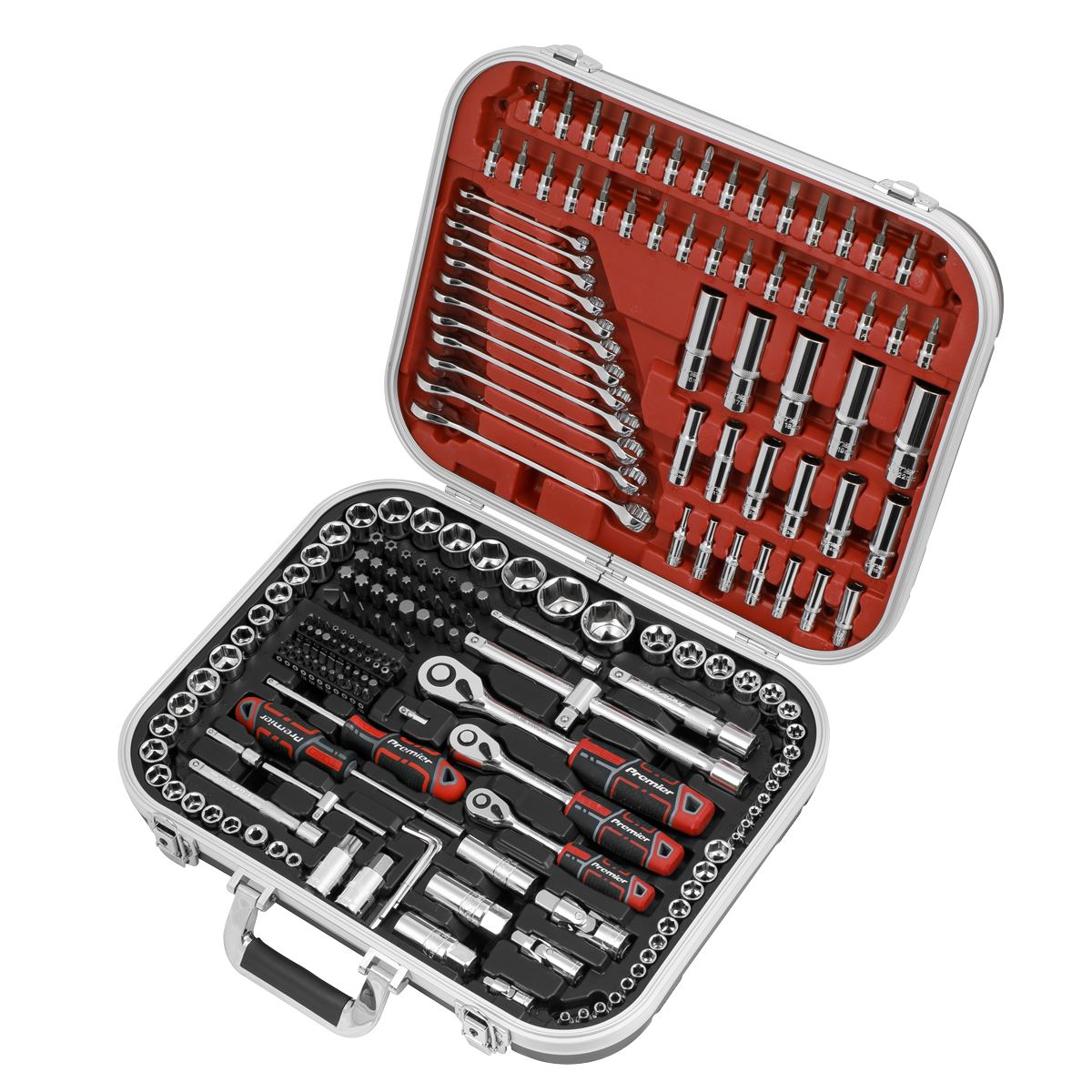 Sealey AK7982 Socket Set 216pc 1/4" 3/8" & 1/2"Sq Drive WallDrive® Sealey