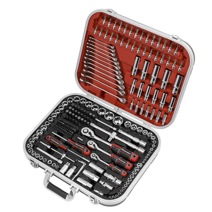 Sealey AK7982 Socket Set 216pc 1/4" 3/8" & 1/2"Sq Drive WallDrive® Sealey