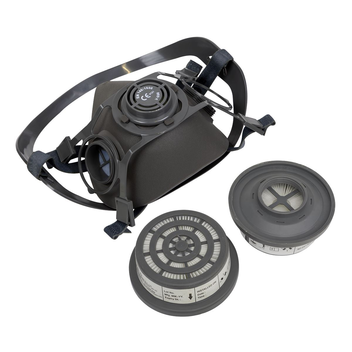 Sealey 9360/62 Half Mask with P3R Filter Cartridges Sealey