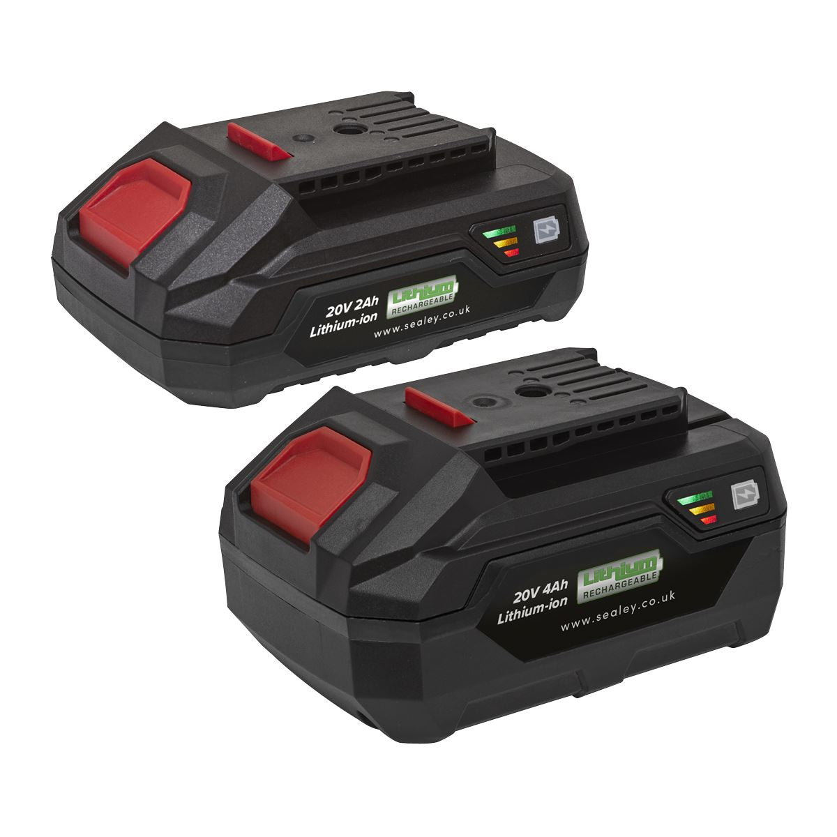 Sealey BK24 Power Tool Battery Pack 20V 2Ah & 4Ah Kit for SV20 Series Sealey