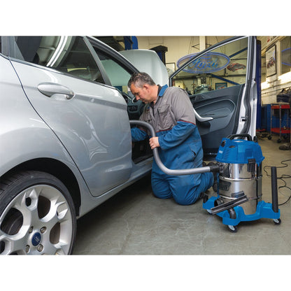 Draper 20523 Wet and Dry Vacuum Cleaner with Stainless Steel Tank 30L 1600W Draper