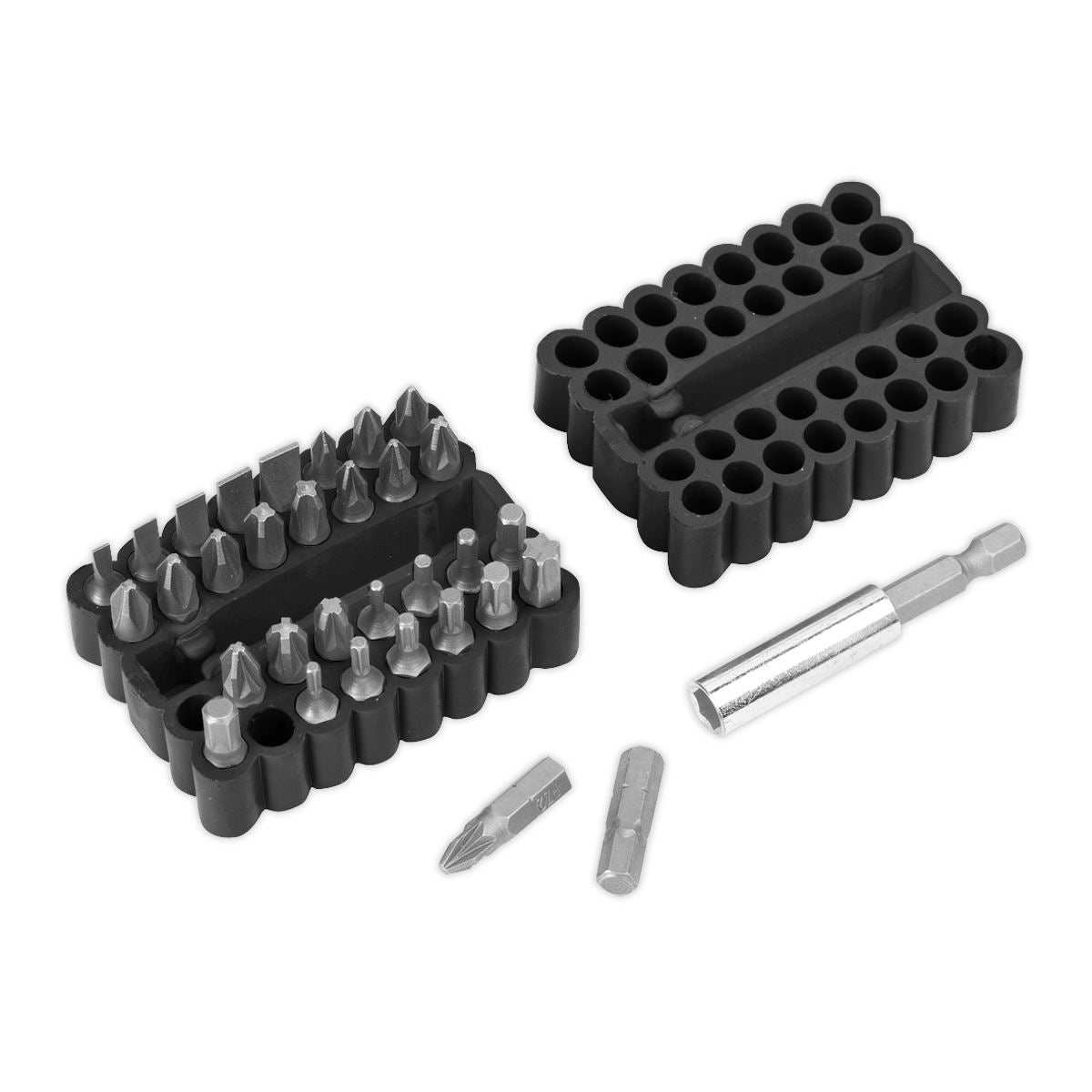 Sealey AK110 Bit & Magnetic Adaptor Set 33pc Sealey