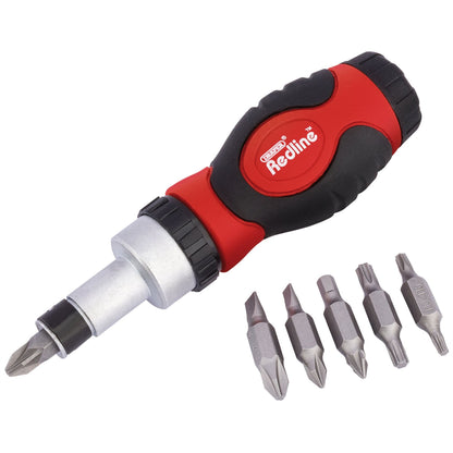 Draper 68924 Redline® Ratcheting Screwdriver and Bit Set 6 Piece Draper