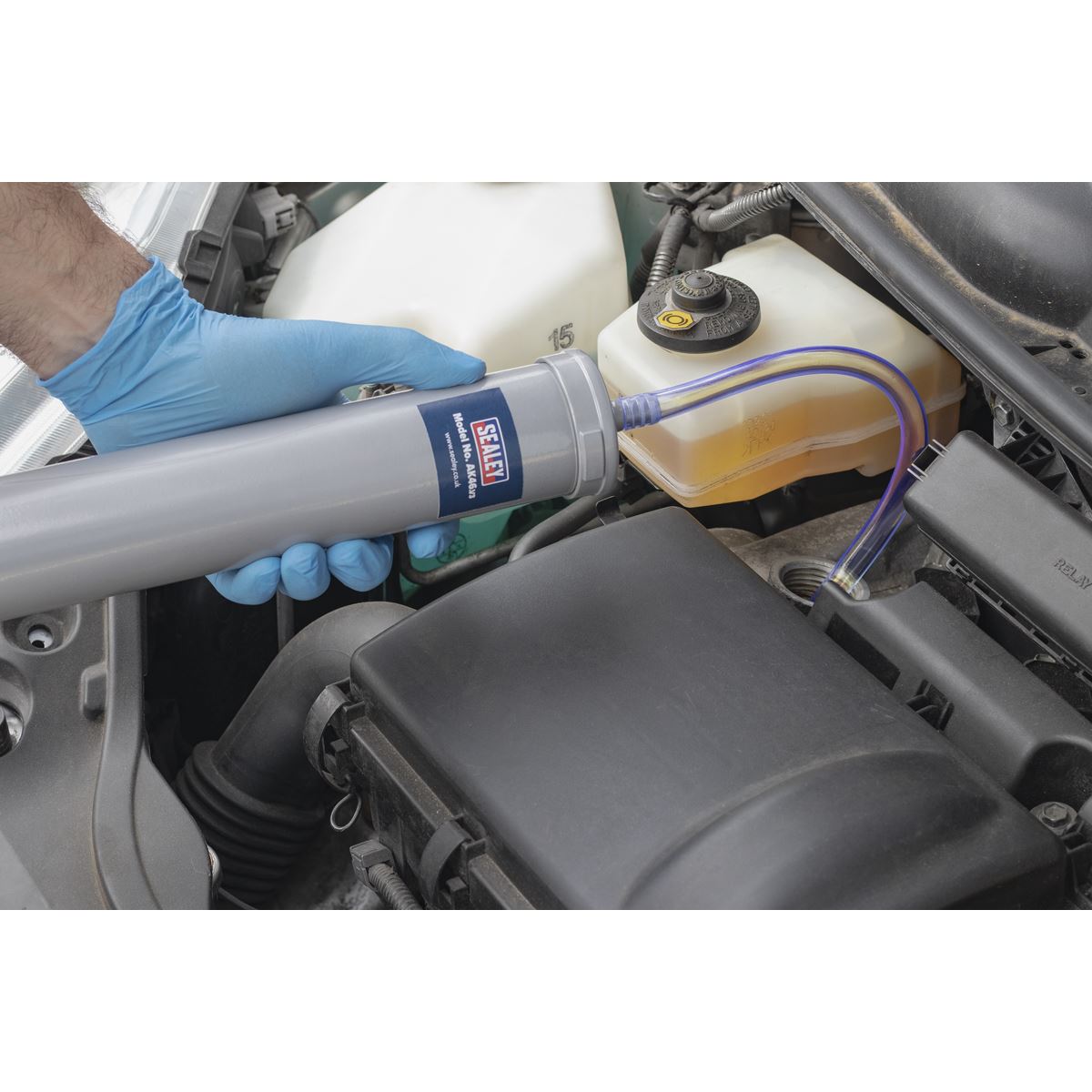 Sealey AK46 Oil Suction Syringe 500ml Metal Body Sealey