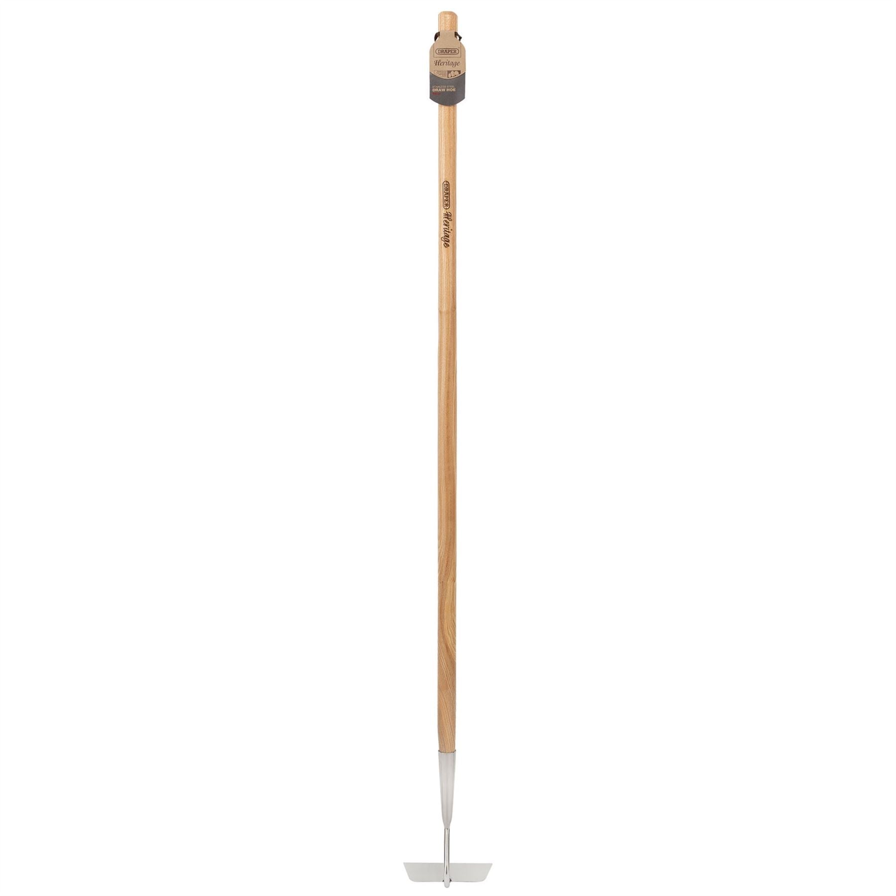 Draper 99018 Heritage Stainless Steel Draw Hoe with Ash Handle Draper