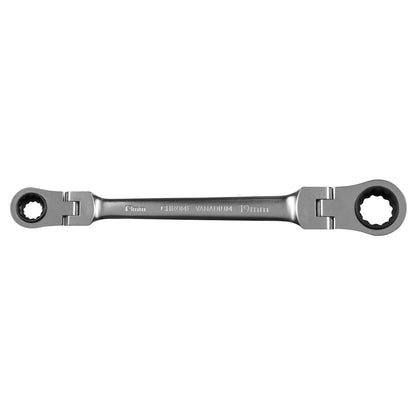 Sealey AK63947 Ratchet Ring Spanner 4-in-1 Flexi-Head Reversible Metric Premier Platinum Sealey