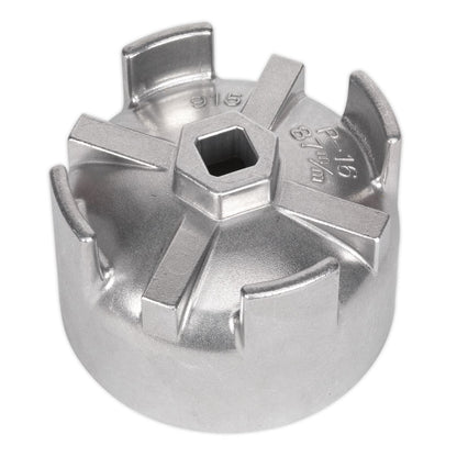 Sealey VS7114 Oil Filter Cap Wrench Ø87mm x 16 Flutes - Volvo Sealey