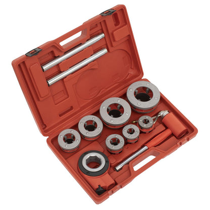 Sealey PTK992 Pipe Threading set 7pc 3/8"- 2"BSPT Sealey