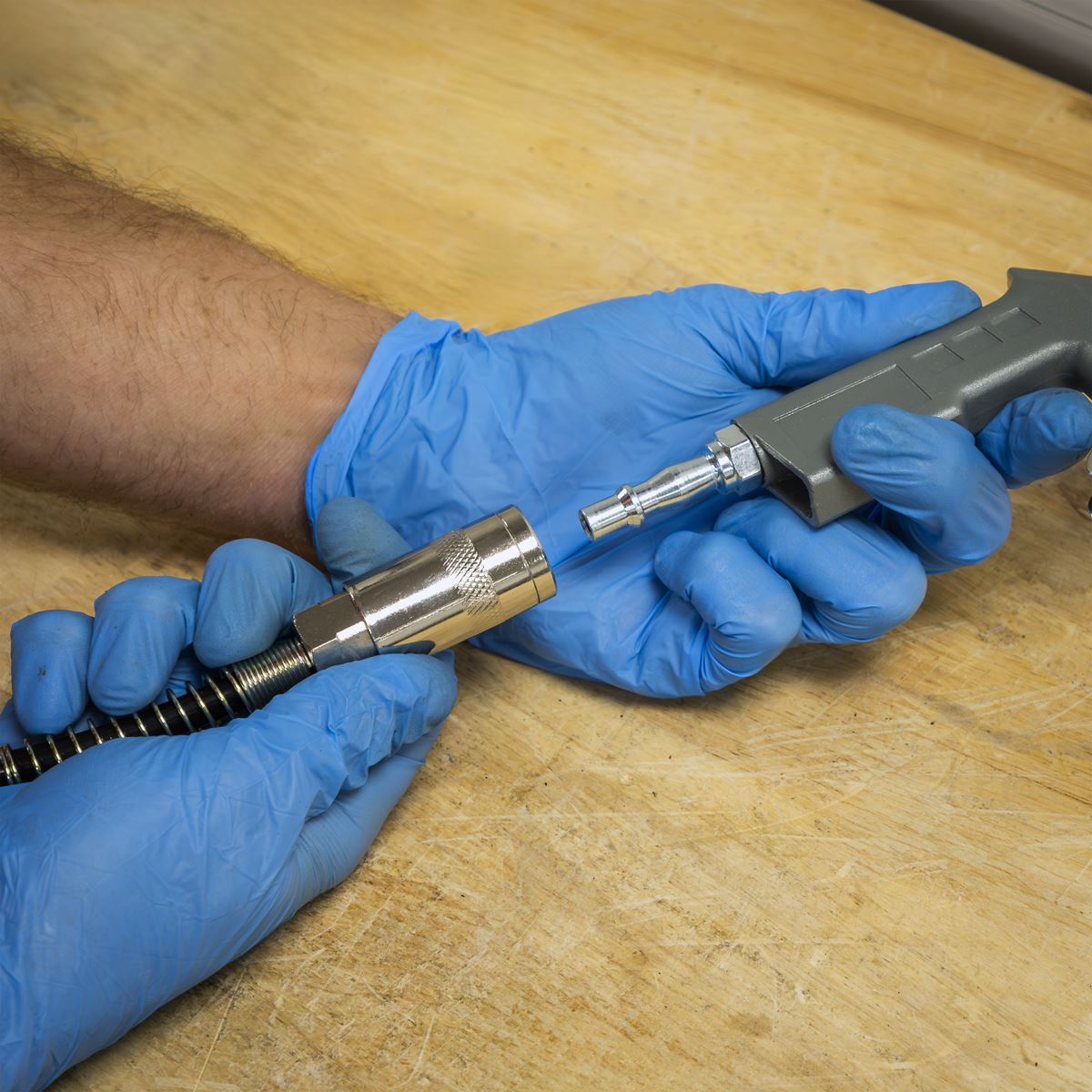 Sealey SAC15WM Wall Mounting Oil Free Air Compressor 1.5hp with 7m Retractable Hose Reel Sealey