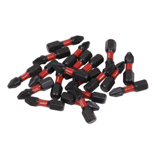 Sealey AK8273 Pozi #2 Impact Power Tool Bits 25mm - 20pc Sealey