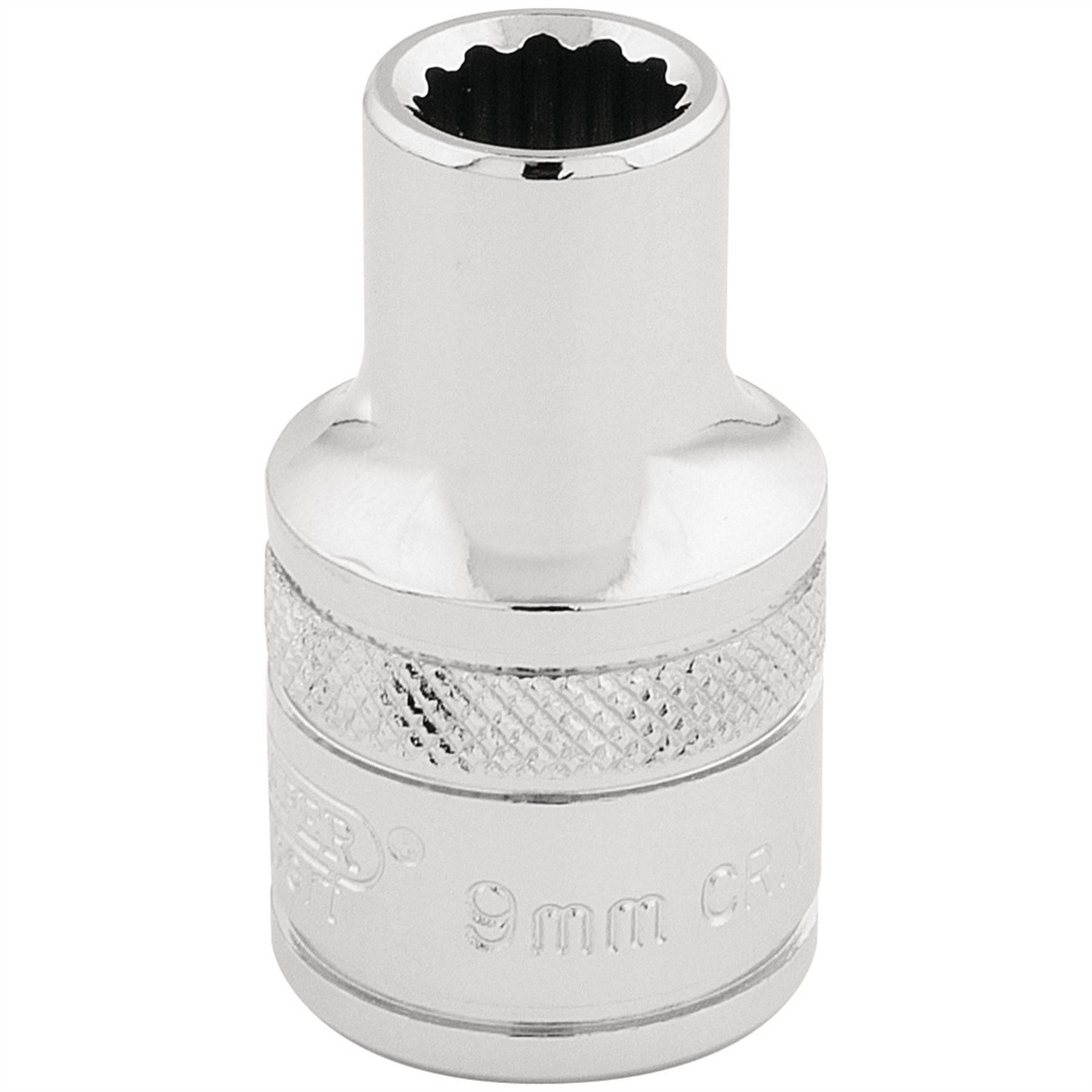 Draper 33089 HI-TORQ® 12 Point Socket 1/2" Sq. Dr. 9mm Draper