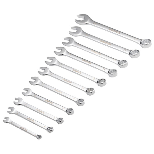 Draper 66093 HI-TORQ® Metric Combination Spanner Set Orange 11 Piece Draper