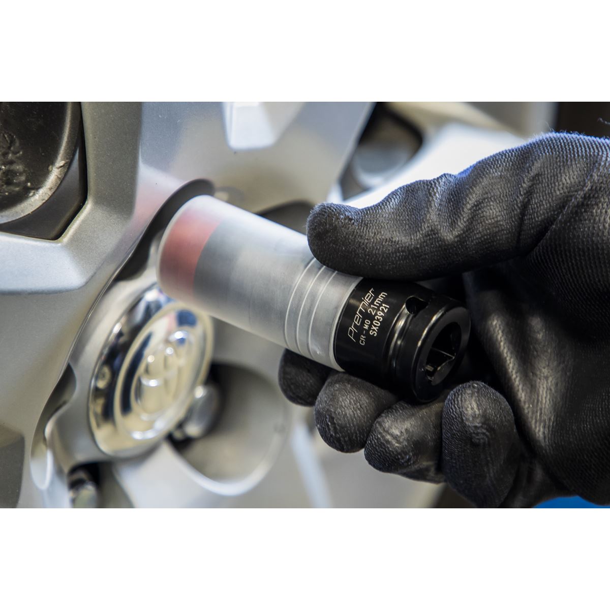 Sealey SX03921 Alloy Wheel Ultra-Power Impact Socket 21mm 1/2"Sq Drive Sealey