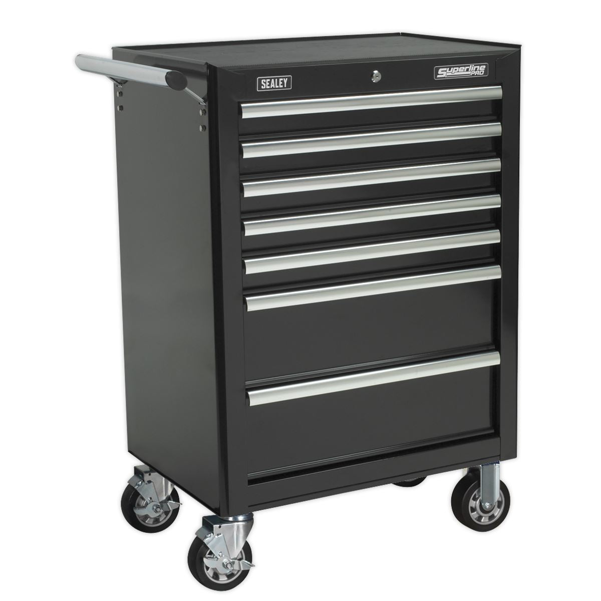 Sealey AP26479TB Rollcab 7 Drawer with Ball-Bearing Slides - Black Sealey