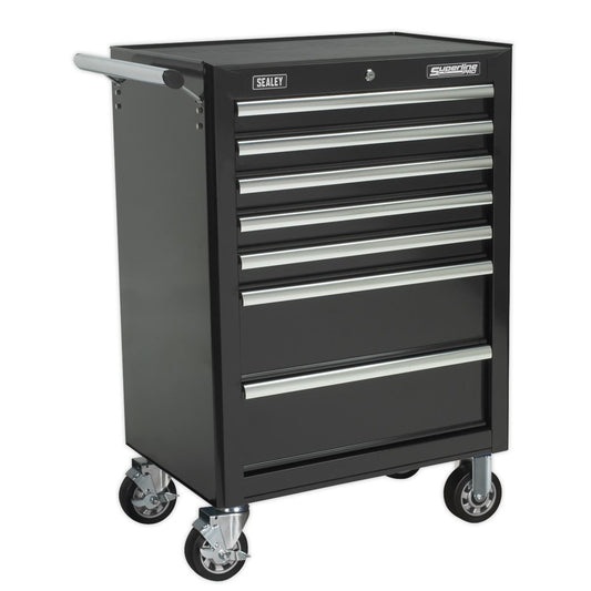 Sealey AP26479TB Rollcab 7 Drawer with Ball-Bearing Slides - Black Sealey