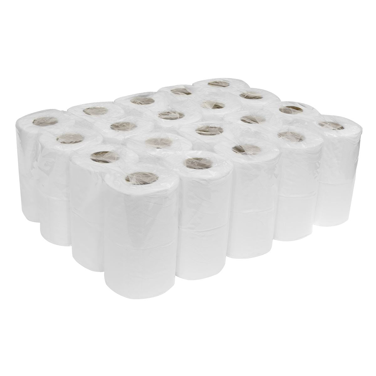 Sealey TOL40 Plain White Toilet Roll - Pack of 4 x 10 (40 Rolls) Sealey