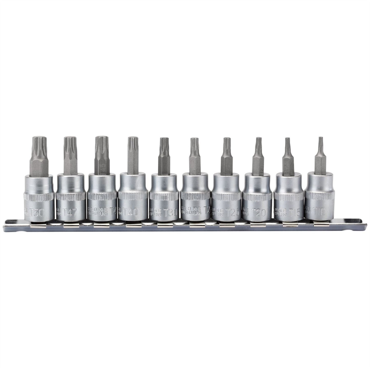 Draper 16309 TX-STAR® Socket Bit Set 3/8" Sq. Dr. 48mm 10 Piece Draper