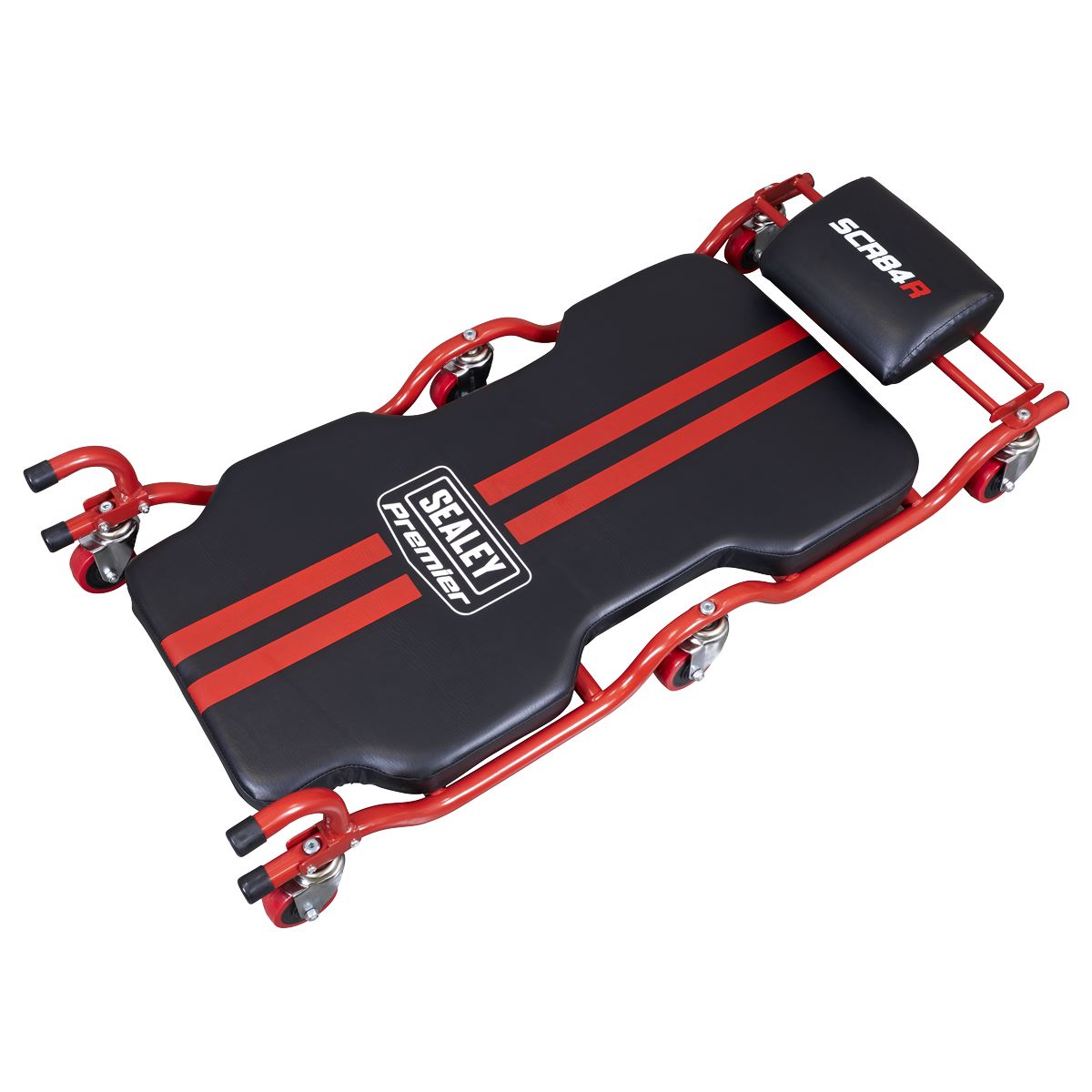 Sealey SCR84 Deluxe Steel Creeper with 6 Wheels & Headrest Sealey