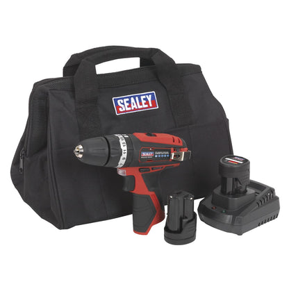 Sealey CP1201KIT Combi Drill Kit Ø10mm 12V SV12 Series - 2 Batteries Sealey