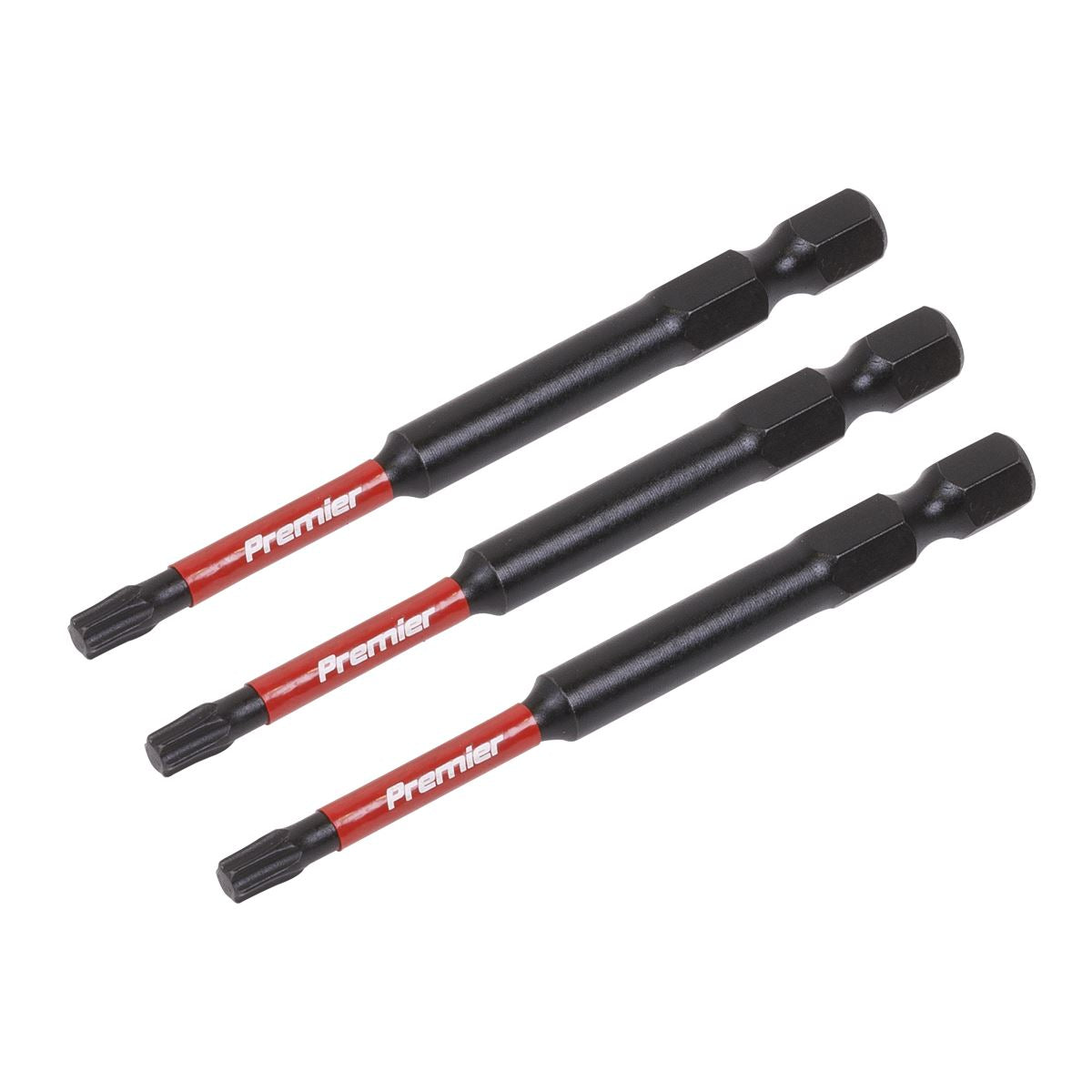 Sealey AK8267 TRX-Star* T20 Impact Power Tool Bits 75mm - 3pc Sealey