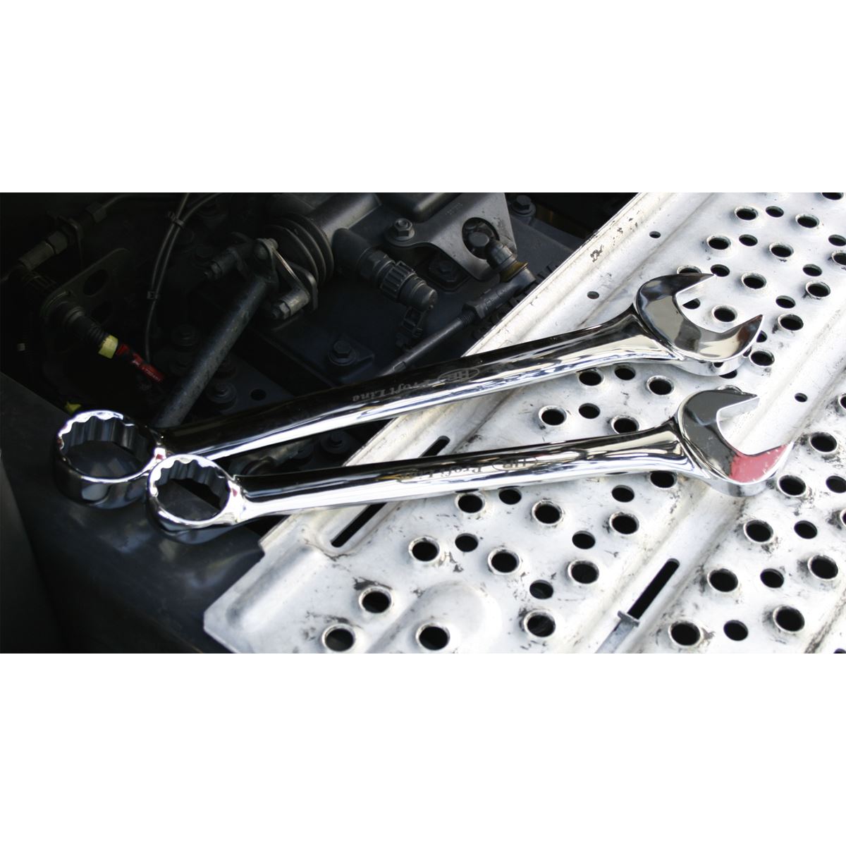 Sealey AK6324 Combination Spanner Set 6pc Super Jumbo Metric Sealey