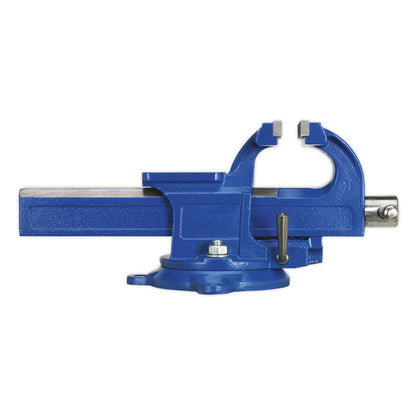 Sealey QAVE125 Vice 125mm Quick Action Swivel Base SG Iron Sealey