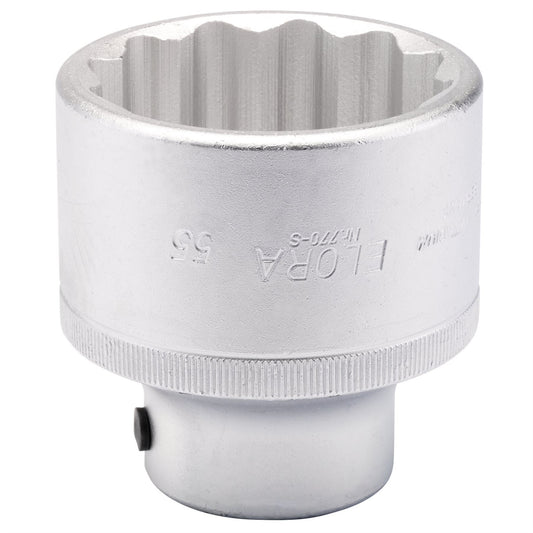 Elora 00898 Bi-Hexagon Socket 3/4" Sq. Dr. 55mm Elora