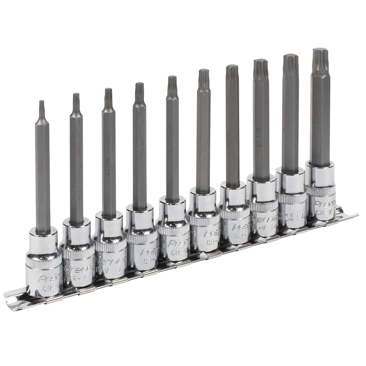 Sealey AK6236 TRX-Star* Socket Bit Set 10pc 3/8"Sq Drive 95mm Sealey