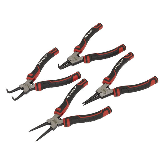Sealey AK8457 Circlip Pliers Set 180mm 4pc Sealey