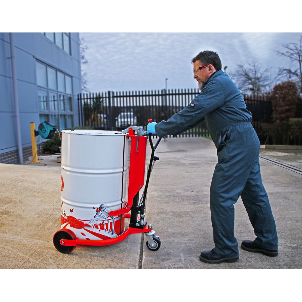 Sealey DH01 Hydraulic Drum Truck 205L Sealey