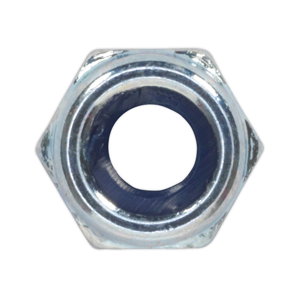Sealey NLN5 Nylon Locknut M5 Zinc Pack of 100 Sealey