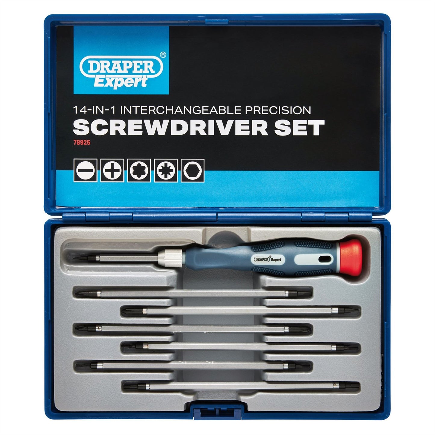 Draper 78924 Expert Soft Grip Precision Screwdriver Set 6 Piece Draper