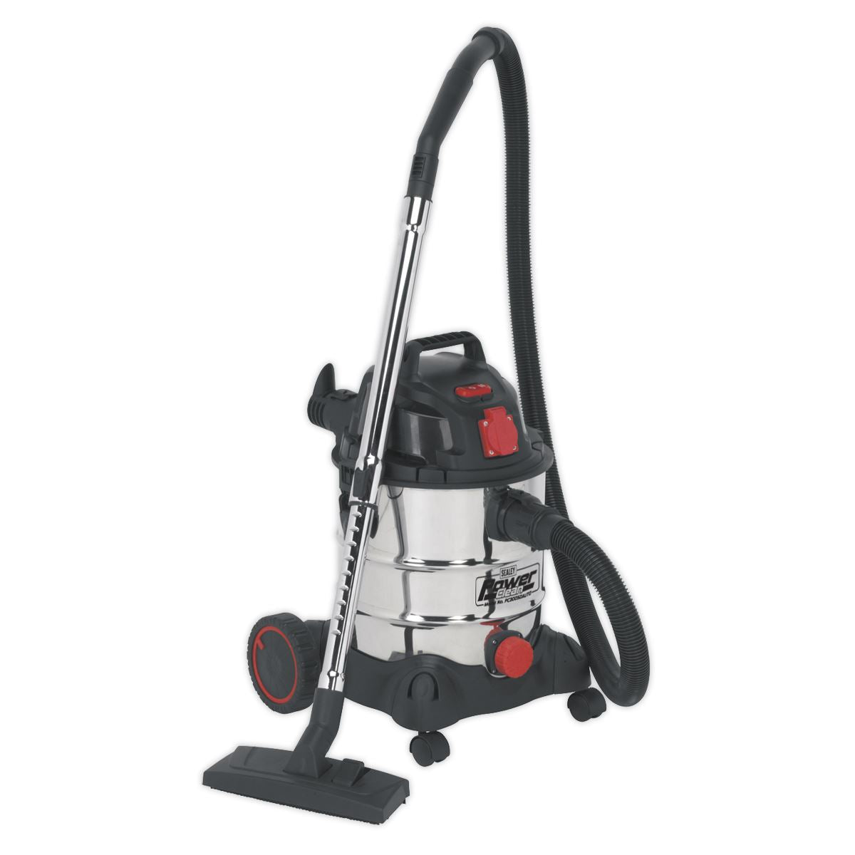 Sealey PC200SDAUTO Vacuum Cleaner Industrial 20L 1400W/230V Stainless Drum Auto Start Sealey