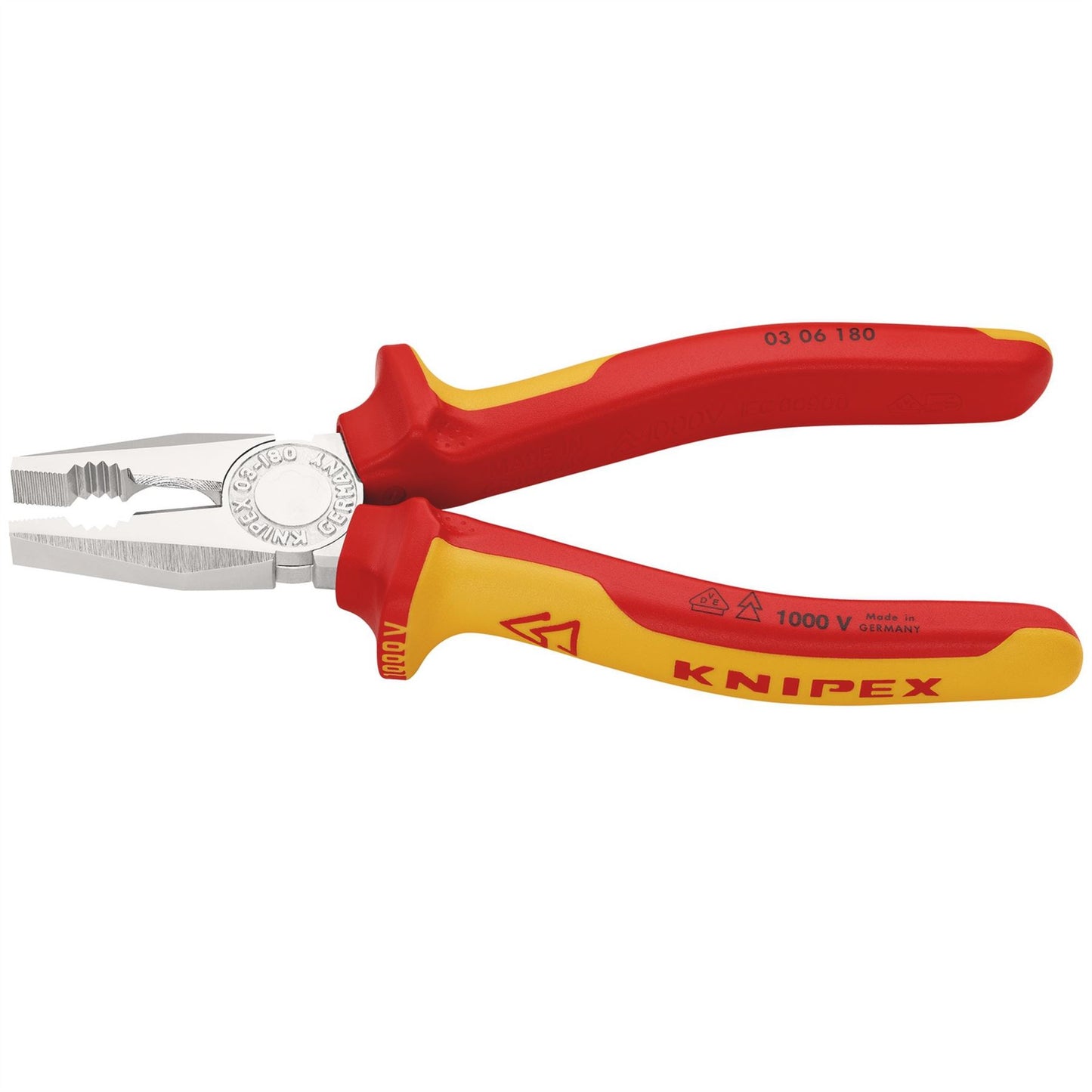 Knipex 81204 03 06 180 VDE Combination Pliers 180mm Knipex