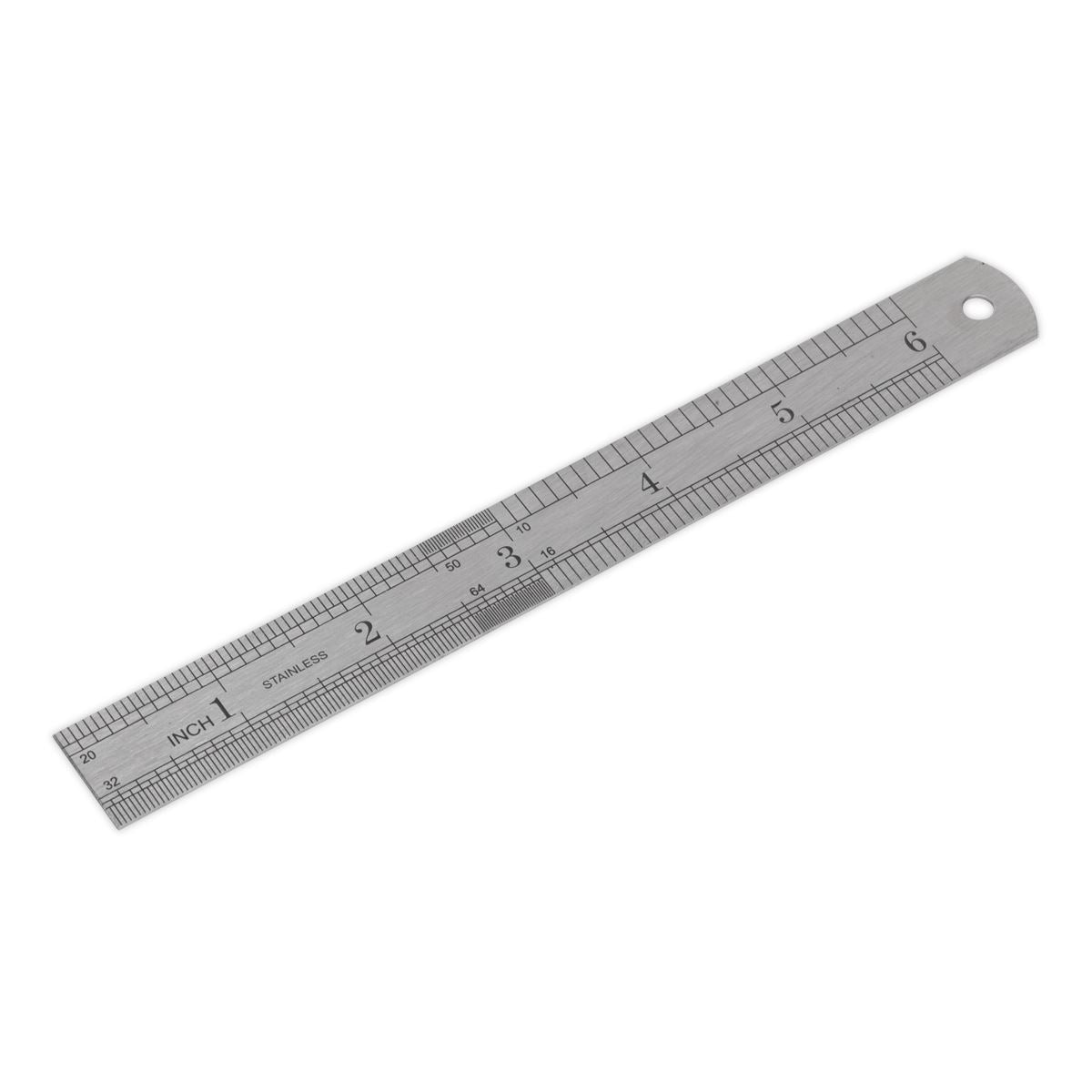 Sealey AK9640 Stainless Steel Rule 6" (150mm) Sealey