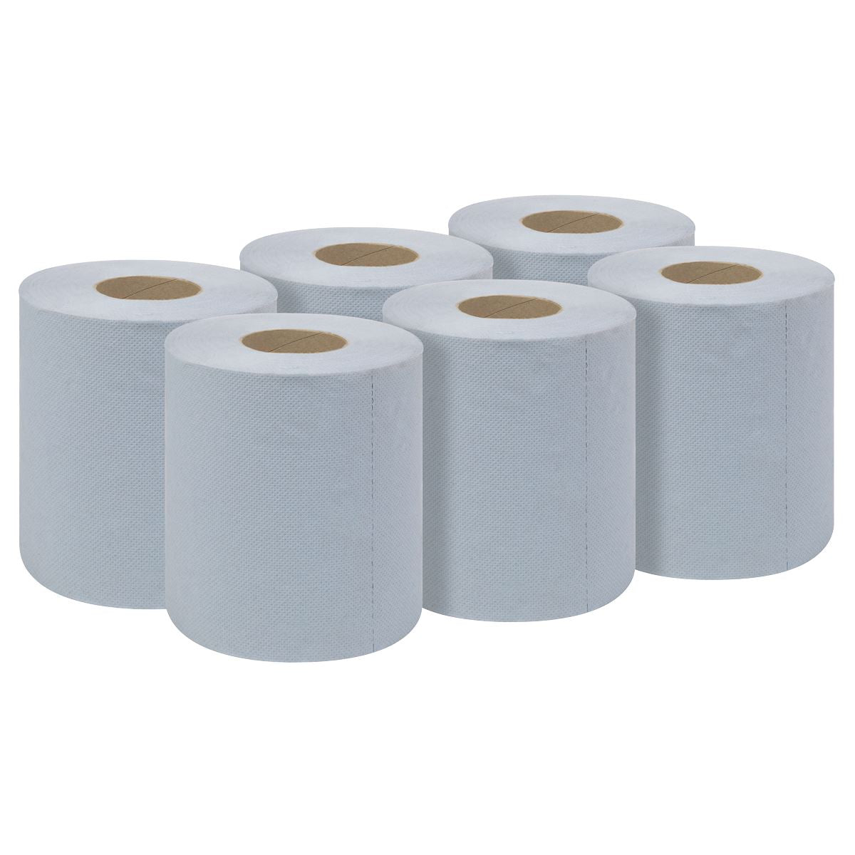 Sealey BLU60 Blue Embossed 2-Ply Paper Roll 60m - Pack of 6 Sealey