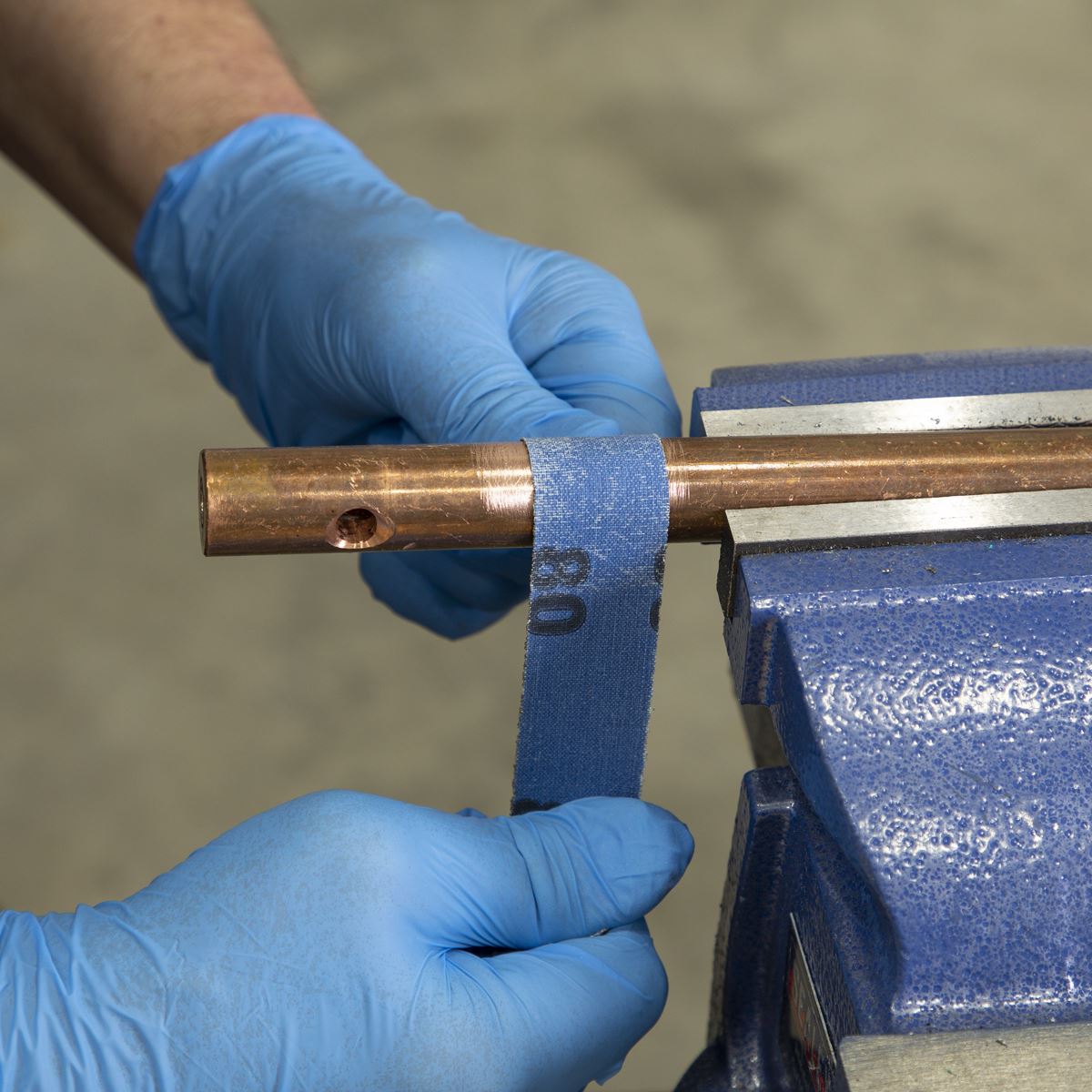 Sealey ER252580 Emery Roll Blue Twill 25mm x 25m 80Grit Sealey