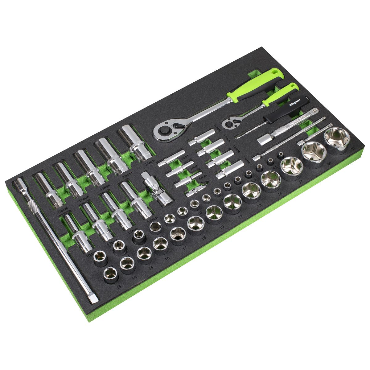 Siegen S01267 Top Chest & Rollcab Combination 6 Drawer with Tool Kit 247pc Siegen